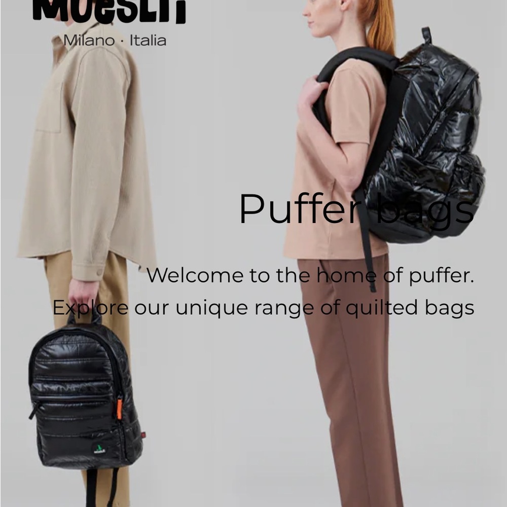 Mueslii Italian XXL Quilted Backpack